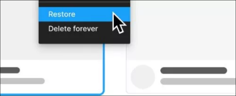 從Figma回收站恢復Figma上已刪除的檔案